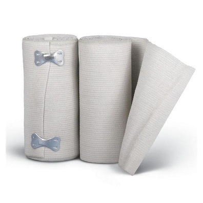 Bandage Sure-Wrap 6"x5yd Compression Elastic Clip Closure Beige LF NS 10/Bx, 5 BX/CA - Surgical Supplies NY